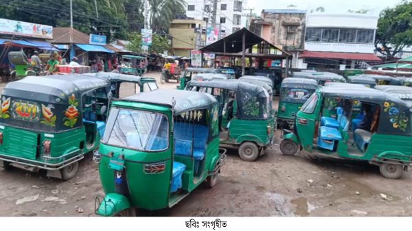 সিএনজি চালিত অটোরিকসা চালকদের ধর্মঘটে অচল নাসির নগর, যাত্রীরা চরম দূর্ভোগে