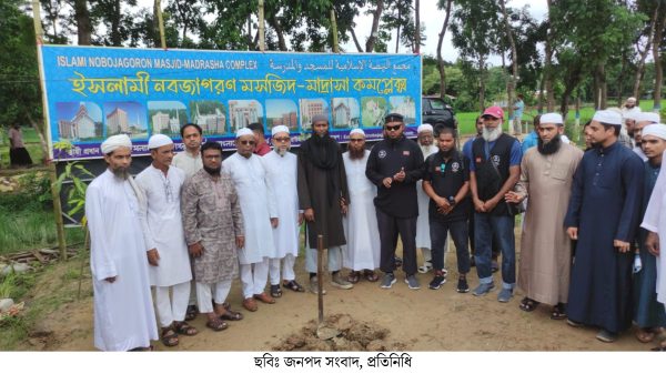 শুরু হলো ইসলামী নবজাগরণ মসজিদ-মাদ্রাসা নির্মাণ কাজ